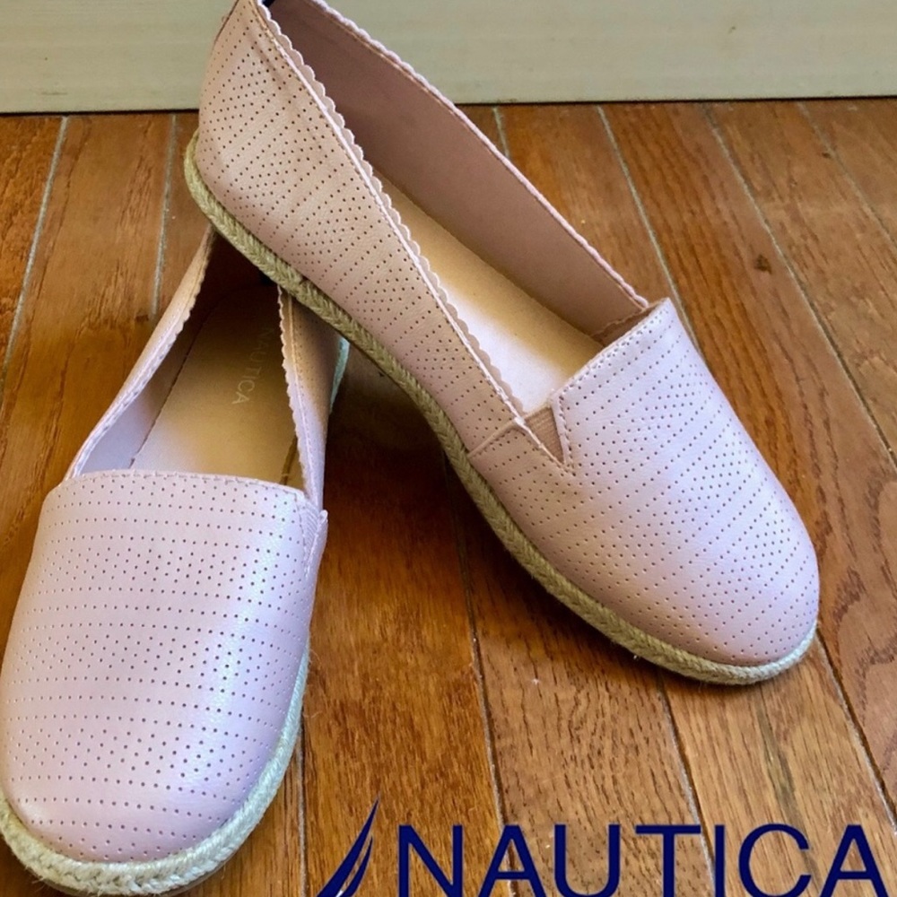 NEW - Nautica - Pink Espadrille Flats - Size 10